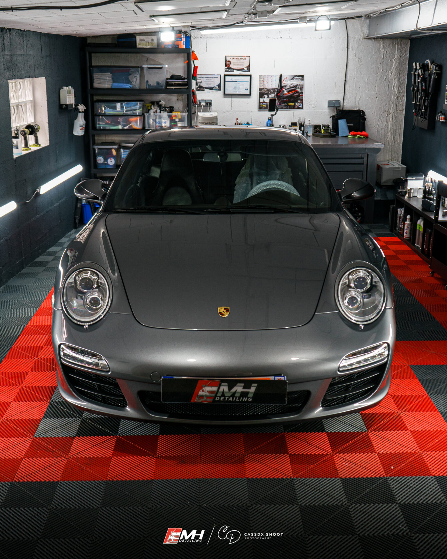 préparation esthétique Porsche 911 997 lavage décontamination Val d’Oise